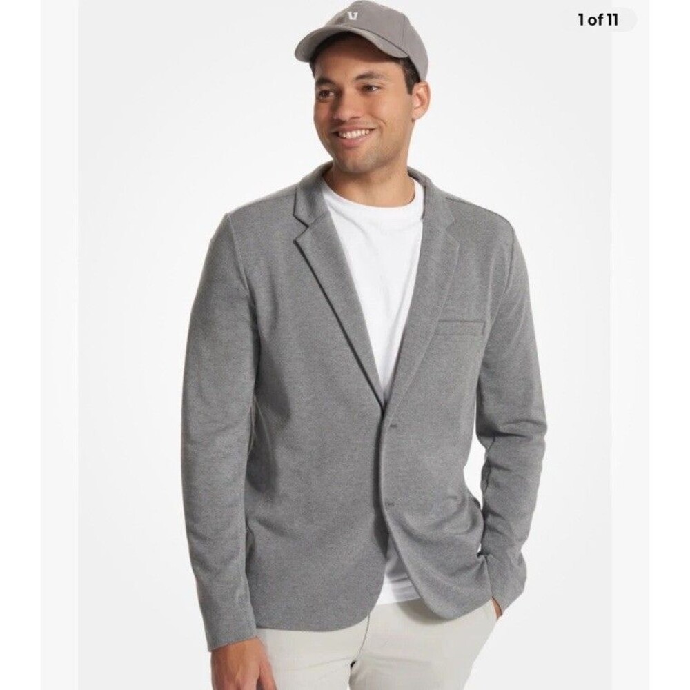 Vuori Men's Light Gray Blazer Jacket